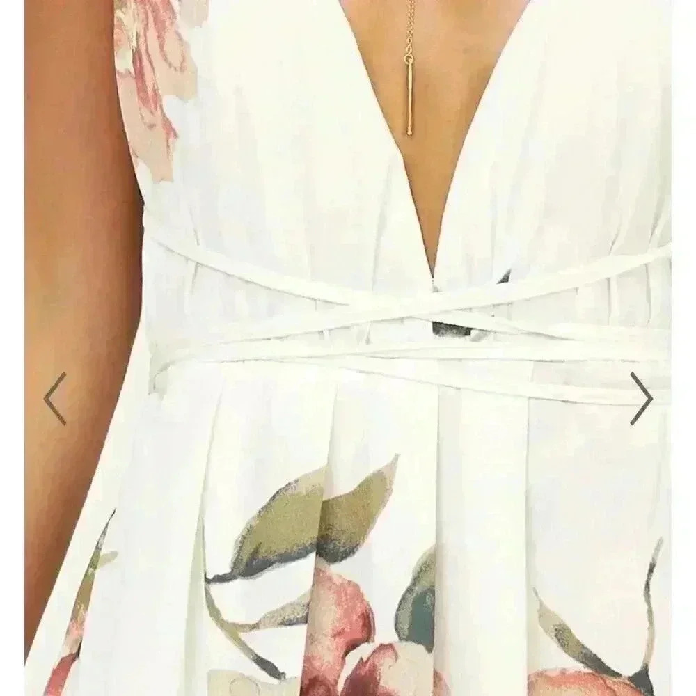 showpo shine through maxi dress in white floral - Picture 12 of 13
